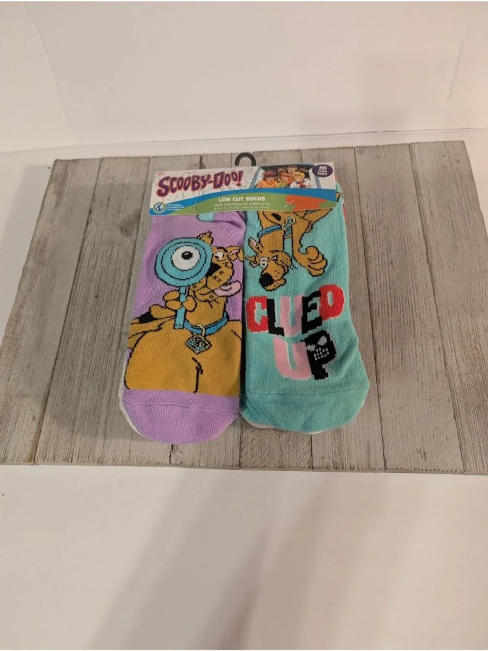 Scooby Doo! Low Cut Socks Shoe Size 4-10 (10 Pair) WB